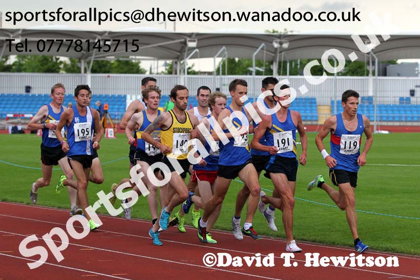 Senior mens 5000 metres, Northern Senior and Under-20 Champs., Sport City, Manchester. Photo: David T. Hewitson/Sports for All Pics